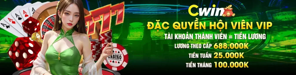 Đặc quyền hội viên vip tại CWIN